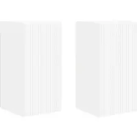 vidaXL Meuble TV mural 2 pcs Blanc 30 x 31 x 60 cm Bois composite