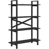 vidaXL Étagère Chêne noir 100 x 33,5 x 140 cm Bois d'ingénierie