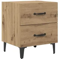 vidaXL Armoire de lit avec tiroir chêne artisanal 40 x 35 x 47.5 cm