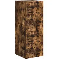 vidaXL Armoire TV murale Chêne fumé 30 x 31 x 80 cm Bois composite