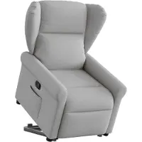 vidaXL Fauteuil relax avec releveur Gris nuage Tissu