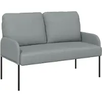 vidaXL Canapés avec coussin 110cm Gris clair Contreplaqué