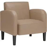 vidaXL Fauteuil avec accoudoirs cappuccino brun 54 cm simili-cuir
