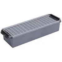 Sunware Boîte de rangement Q-Line – Argent/Noir – 0,9 litre