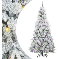 vidaXL Sapin de Noël Artificiel à Branches Articulées Vert 240 cm