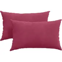 vidaXL Coussins de canapé 2 pcs Rouge bordeaux 50 x 30 cm