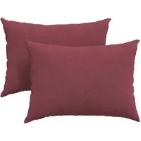 vidaXL Coussins de canapé 2 pcs Bordeaux 70 x 50 cm tissu