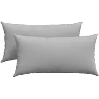 vidaXL Coussins de canapé 2 pcs Gris 80 x 40 cm tissu