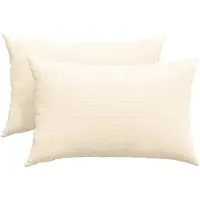 vidaXL Coussins de canapé 2 pcs Crème 60 x 40 cm
