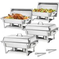 Vevor Chauffe-Plat Rectangulaire 4PCs 8,6 L