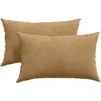vidaXL Coussins de canapé 2 pcs Marron 50 x 30 cm