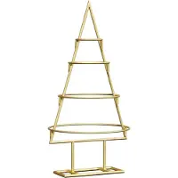vidaXL Arbre de Noël en métal Doré 60 cm Acier peint par poudre