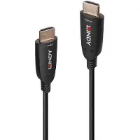 Lindy Fiber Optic Hybrid Hdmi Cable Hdmi 2.1 Cable 10 M Noir