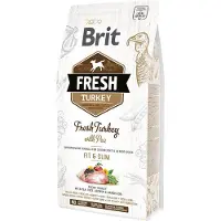 Brit Fresh turkey with pea light fit & slim - Dinde fraîche & pois pour chiens peu actif ou en surpoids - 2,5 kg