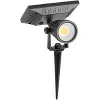 V-TAC Lampe solaire de jardin à LED VT-952, 2 W, 6400 K, IP65, noir