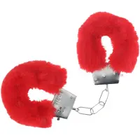 Ouch! - menottes en peluche (rouges)