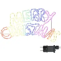 vidaXL Panneau de Noël avec 240 LED Multicolore 100 x 50 cm PVC