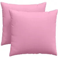 vidaXL Coussins de canapé 2 pcs Rose 45 x 45 cm tissu