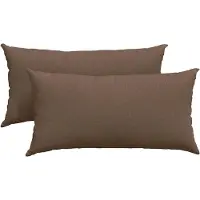 vidaXL Coussins de canapé 2 pcs Marron 80 x 40 cm tissu