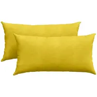 vidaXL Coussins de canapé 2 pcs Jaune 80 x 40 cm