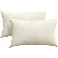 vidaXL Coussins de canapé 2 pcs Crème 50 x 30 cm