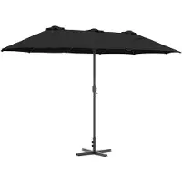 vidaXL , parasol de jardin, 370 x 197 x 239 cm, polyester et aluminium