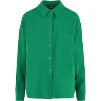 Urban Classics Tb7476 Oversized Long Sleeve Shirt Vert M Femme