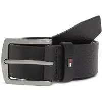 Tommy Hilfiger Ceinture 'Denton Pebble 4.0' noir