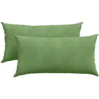vidaXL Coussins de canapé 2 pcs Vert clair 80 x 40 cm