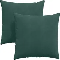 vidaXL Coussins de canapé 2 pcs Vert foncé 80 x 80 cm