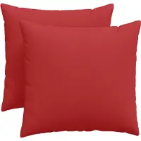 vidaXL Coussins de canapé 2 pcs Rouge 50 x 50 cm tissu