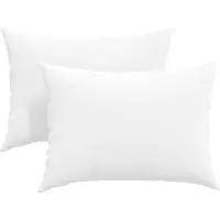 vidaXL Coussins de canapé 2 pcs Blanc 70 x 50 cm tissu