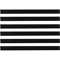 vidaXL Joints d'étanchéité pour portes adhésifs, 6 pièces, noirs, 100 cm