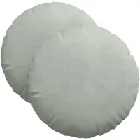vidaXL Coussins de siège 2 pcs Gris clair Ø 40 x 13 cm Velours