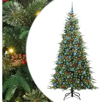 vidaXL Sapin de Noël Artificiel à Branches Articulées Vert 210 cm