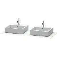 Duravit Console XSQUARE avec 2 découpes 16x1400x550mm blanc ma