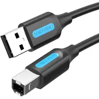 Vention Câble USB 2.0 A mâle vers B mâle 5M Noir Type PVC