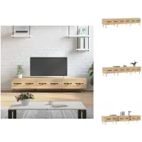vidaXL Armoire TV Chêne Sonoma 150x36x30 cm Bois composite - Meuble TV