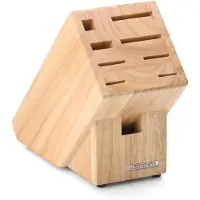 Continenta Messerblock m, Scherenschlitz, Gummibaum 22x11,5x22 cm 30514 4017167305141
