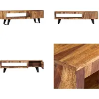 vidaXL Armoire TV 140×30×40 cm Bois massif - Meuble TV - Sideboard - Buffets - Armoire latérale