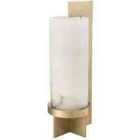 Casa Padrino Lampe de table design laiton antique / albâtre 19 x 15 x H. 45 cm - Lampe de table moderne avec abat-jour en albâtre - Collection de luxe