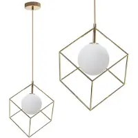 Toolight Lampe Suspendue APP1210-1CP Gold