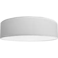 Light Prestige Plafonnier avec abat-jour pour ampoules à incandescence, blanc, rond, Ø40cm, 3xE14, 10W, ALTO