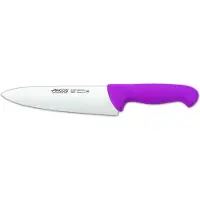 Arcos Couteau de chef 2900 - Prof 292131 Acier inoxydable Nitrum et mangue ergonomique polypropylène couleur fusain et lame 20 cm, vitrine