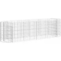vidaXL Gabion -Pflanzer hob 190x50x50 cm galvanisé Eisen