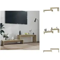 vidaXL Armoire TV Chêne Sonoma 180x30x43 cm Bois composite - Meuble TV