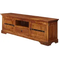 MASSIVMOEBEL24.DE MASSIVMOEBEL24 | Meuble TV 170x40 Acacia laqué Miel OXFORD #0324