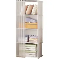 ITImport Armoire modulaire pliable Cintre Armoire métallique 125x28x40 cm