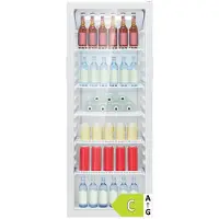 Bomann Réfrigérateur à porte vitrée KSG 7292, blanc, 235 l, , blanc