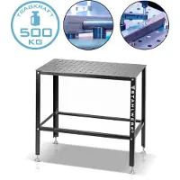 Stahlwerk Table de soudure 500 kg de capacité de charge et plateau de travail 3 mm 91,5 x 46 x 90 cm
